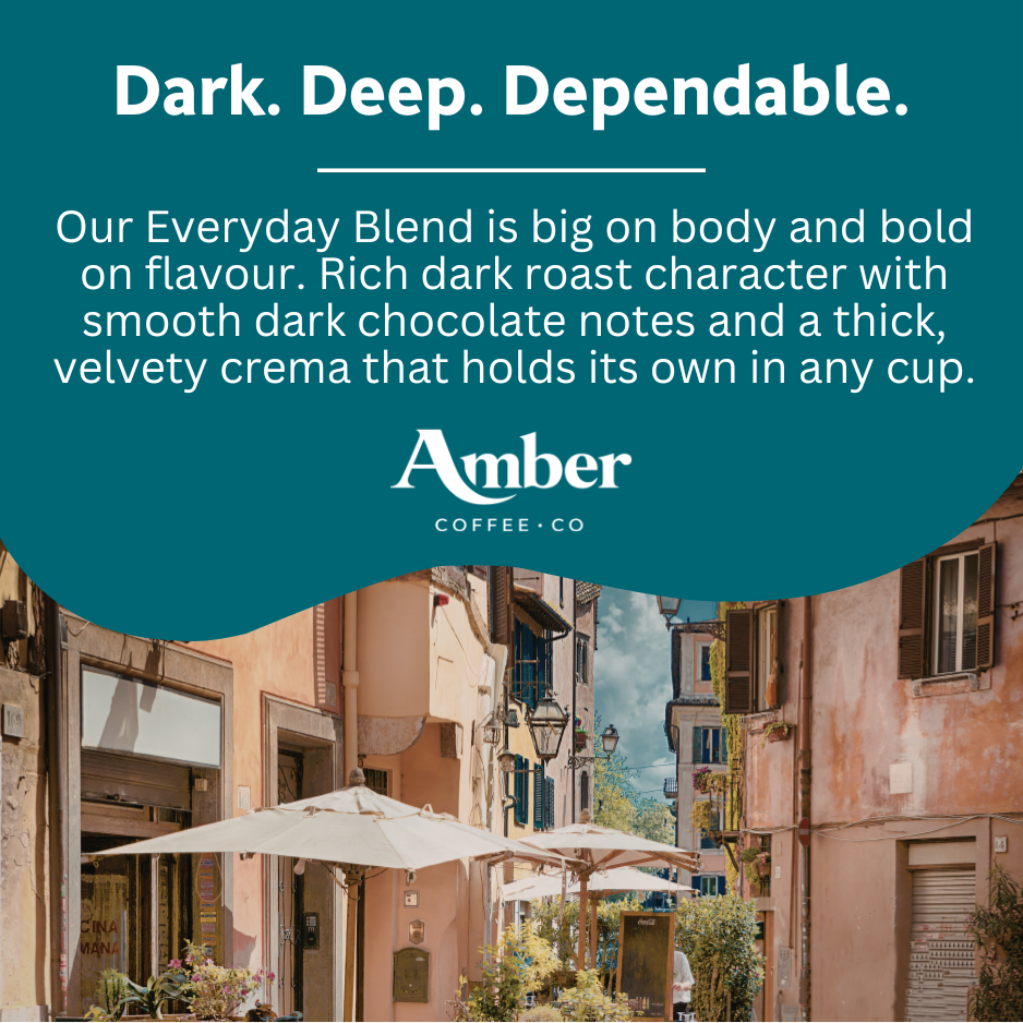 Amber Coffee Co Everyday Blend Coffee Beans - 1kg (Case of 6)