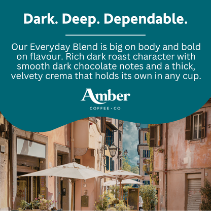 Amber Coffee Co Everyday Blend Coffee Beans - 1kg (Case of 6)