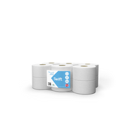 Swift Mini Jumbo Toilet Roll 2-Ply Essential – Pack of 12
