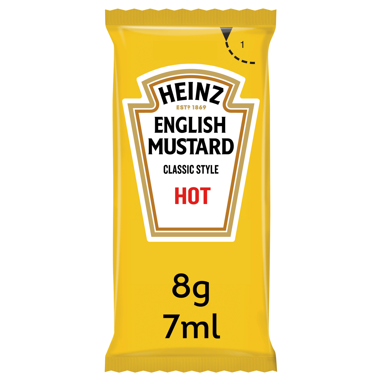 Heinz English Mustard Sachets – 8g – Pack of 250