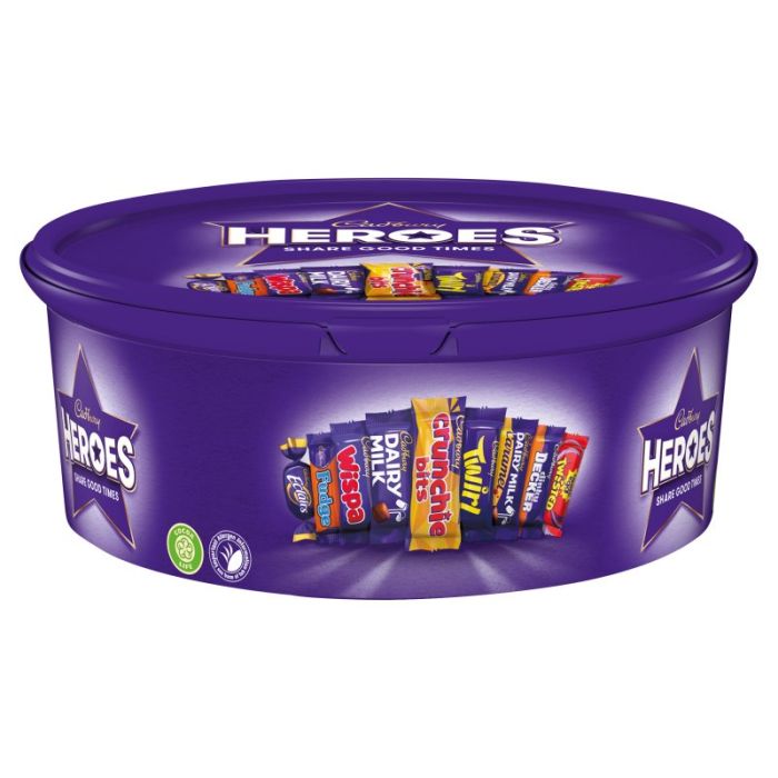 Cadbury Heroes Chocolates Tub 550g