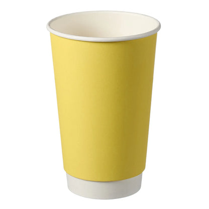 16oz Confetti Mixed Colour Double Wall Hot Cups - Case of 500