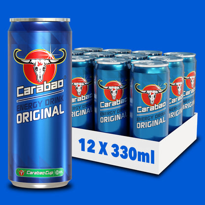 Carabao Energy Drink Original - 330ml Slimline Can (Case of 12)