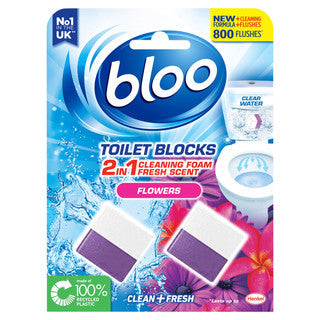 Bloo Toilet Blocks Flowers - 2 x 50g