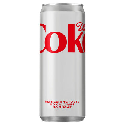 Diet Coke - 330ml Sleek Cans Irish Import (Case of 24)