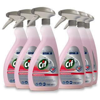 Cif Pro Formula 4in1 Washroom Plus Trigger Spray 750ml - Case of 6