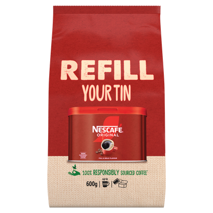 Nescafé Original Instant Coffee Granules Refill Bag 600g
