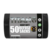 Titan Heavy Duty Refuse Sacks 80L - Roll of 50 (RB3)