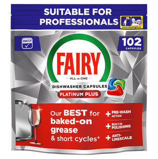 Fairy Professional Platinum Plus Dishwasher Tablets - Pack of 102