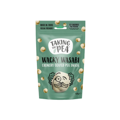 Taking The Pea Wacky Wasabi Crunchy Coated Peas - 125g (Box of 7)