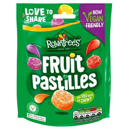 Rowntrees Fruit Pastilles - 143g (Pack of 10)