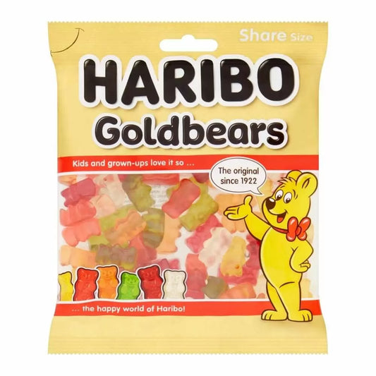 Haribo Gold Bears Bag - 160g - Sweet Bags  (Pack of 12)