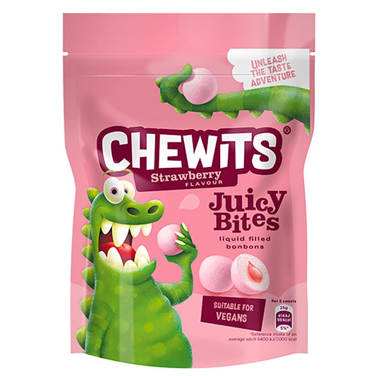 Chewits Strawberry Juicy Bites - 115g (Pack of 10)
