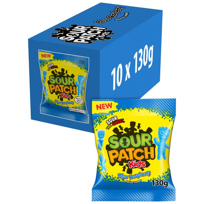 Sour Patch Kids Blue Raspberry - 130g (Pack of 10)
