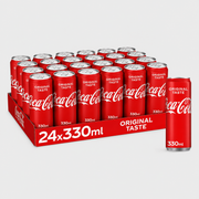 Coca-Cola Original Taste - 330ml Sleek Cans Irish Import (Case of 24)
