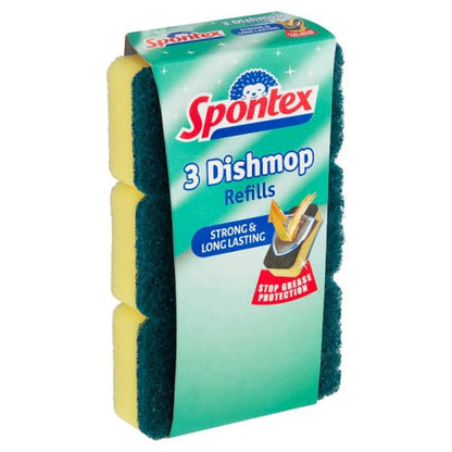 Spontex Dish Mop Refills - Pack of 3