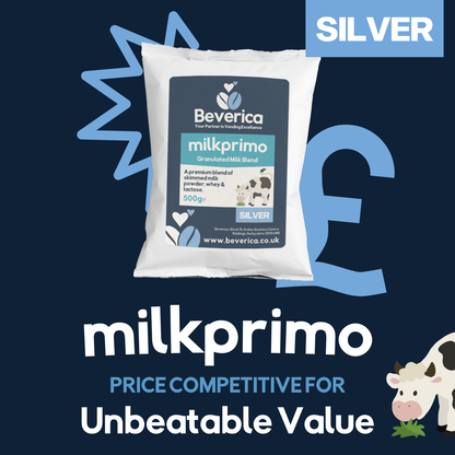 Beverica Milkprimo Silver Granulated Milk Powder Blend - 500g (Case of 10)