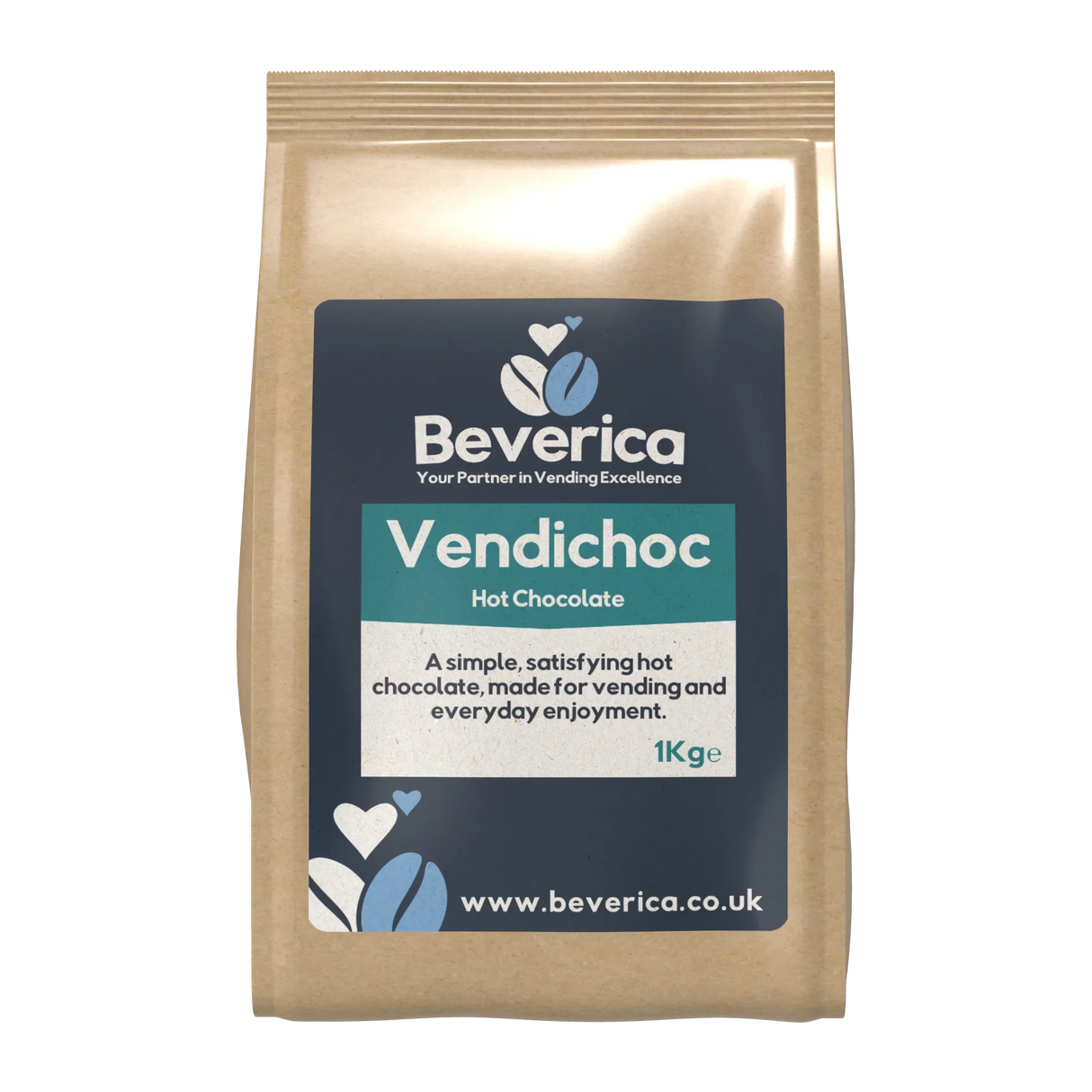 Beverica Vendichoc Hot Chocolate for Vending Machines (1KG Bags)