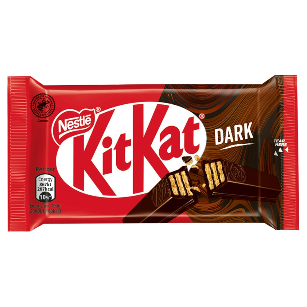 Kit Kat Dark Chocolate 4-Finger Bars - 41.5g (Box of 24)