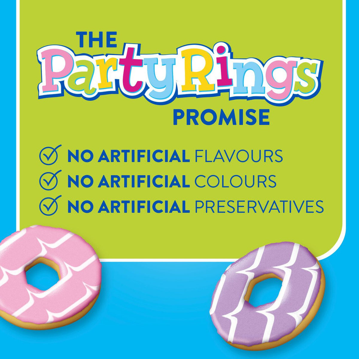 Fox's Mini Party Rings - Individually Wrapped Mini Packs 21g (Box of 40)