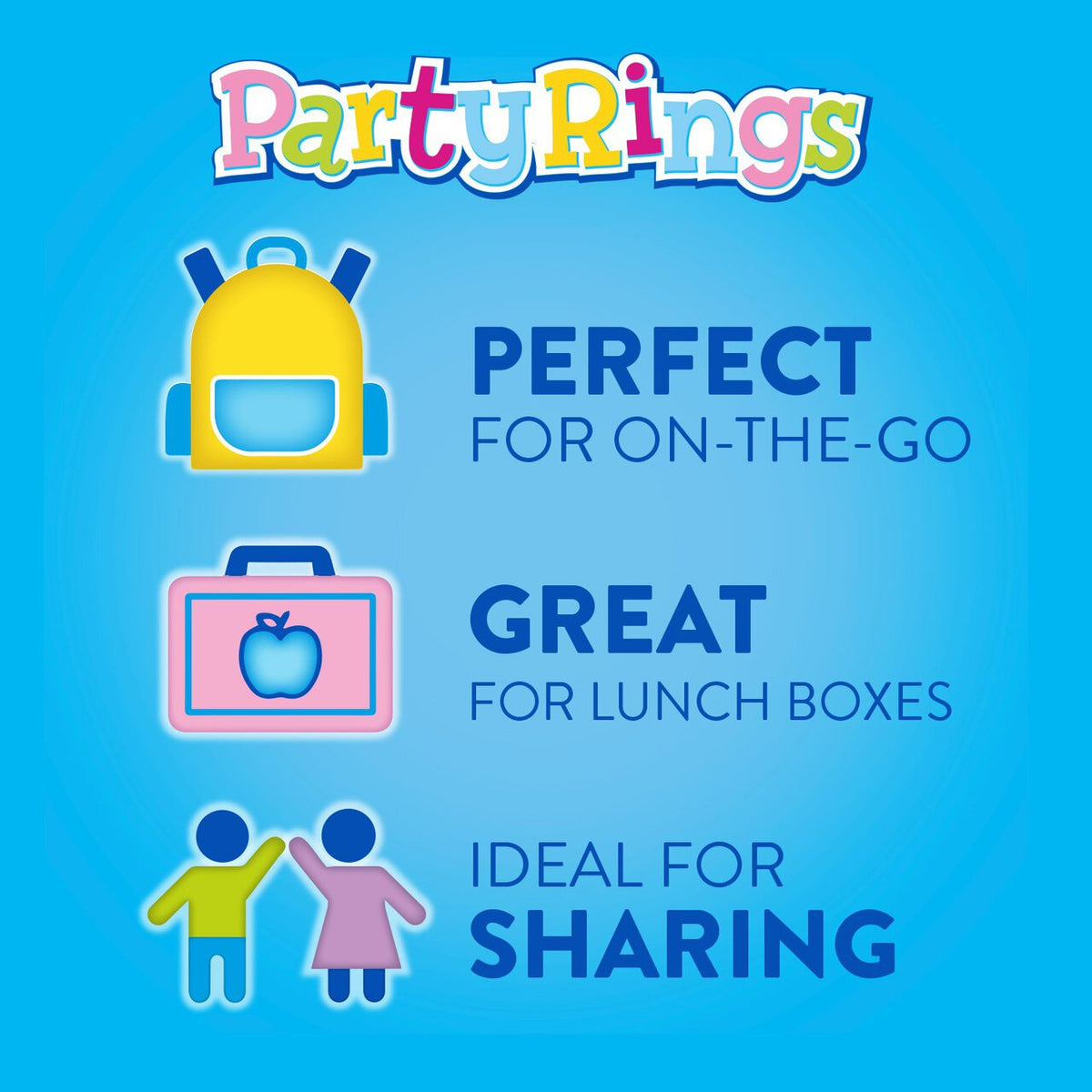 Fox's Mini Party Rings - Individually Wrapped Mini Packs 21g (Box of 40)