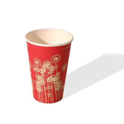 12oz 'Swirl' Paper Vending Machine Cups - 80mm Diameter - (Box of 1000)