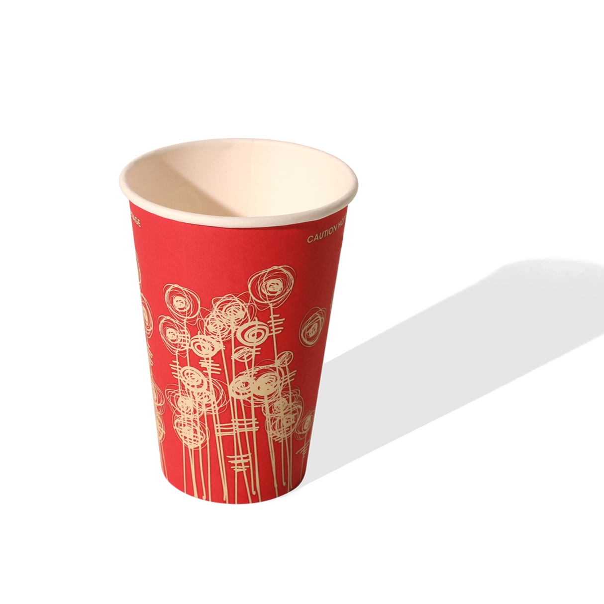 12oz 'Swirl' Paper Vending Machine Cups - 80mm Diameter - (Box of 1000)