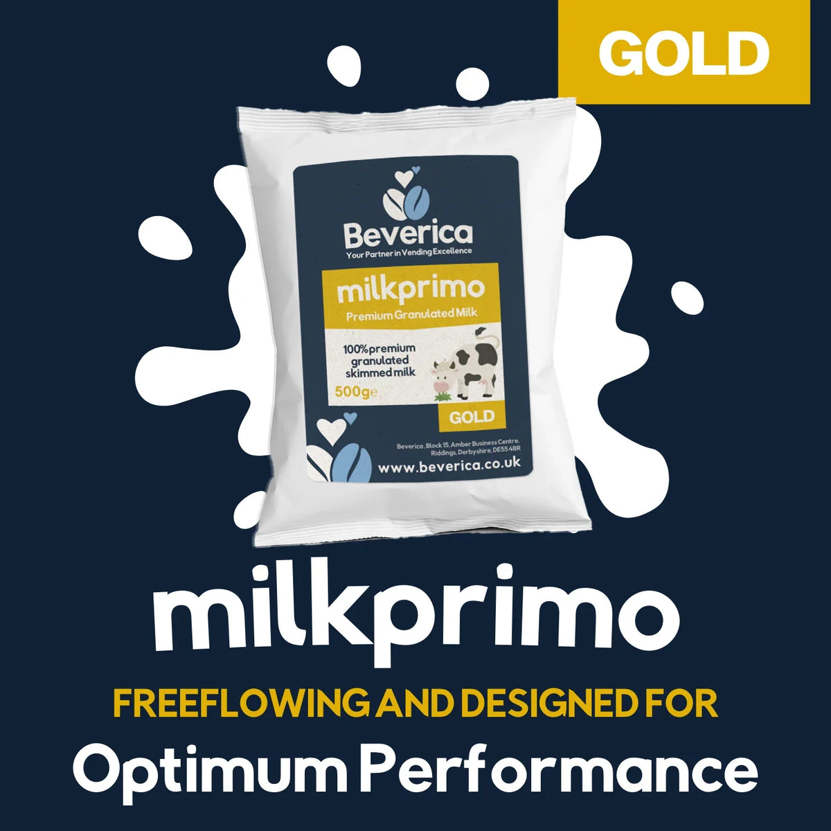 Beverica Milkprimo Gold Granulated Skimmed Milk Powder - 500g