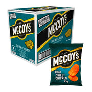 McCoy's Ridge Cut Thai Sweet Chicken Crisps 45g - Box of 36