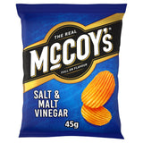 McCoy's Ridge Cut Salt & Vinegar Crisps 45g (Box Of 36)