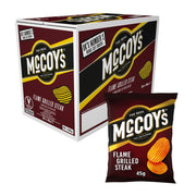 McCoy's Ridge Cut Flame Grilled Steak Crisps 45g - Box of 36