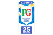 PG Tips Camomile Individually Wrapped Envelope Tea Bags – 25 Pack