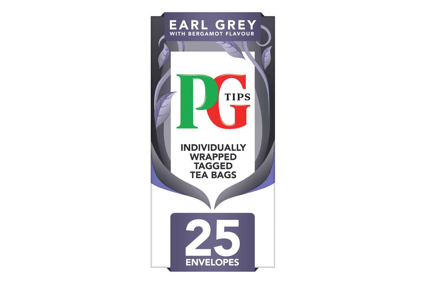 PG Tips Earl Grey Individually Wrapped Envelope Tea Bags – 25 Pack