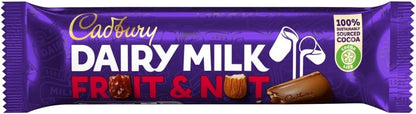 Cadbury Dairy Milk Fruit & Nut Chocolate Bars - 49g (Box of 48)