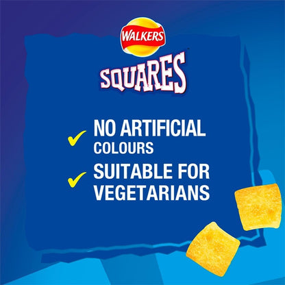 Walkers Squares Cheese & Onion Crisps 27.5g (Box of 32)