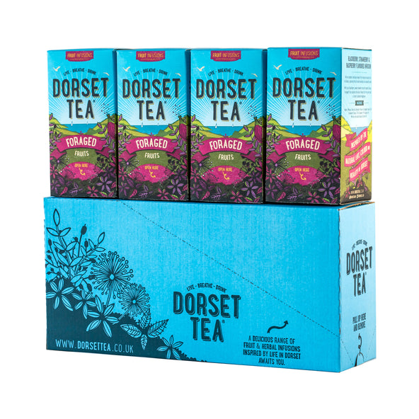 Dorset Tea Foraged Fruits Individually Wrapped Envelope Tea Bags – 20 Pack