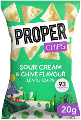 Proper Chips Sour Cream & Chive  - Gluten Free & Vegan 20g (Box Of 24)