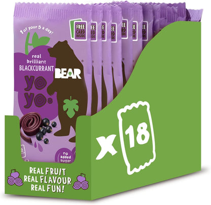 Bear Fruit Yoyos Blackcurrant - 20g (Box of 18)