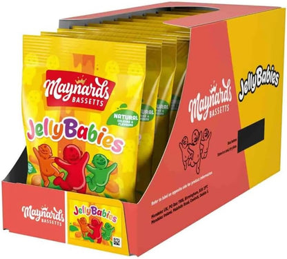 Maynards Bassetts Jelly Babies - 130g (Pack of 10)