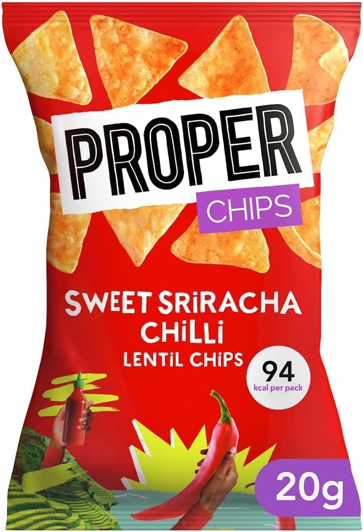 Proper Chips Sweet Sriracha & Chilli 20g - Box of 24