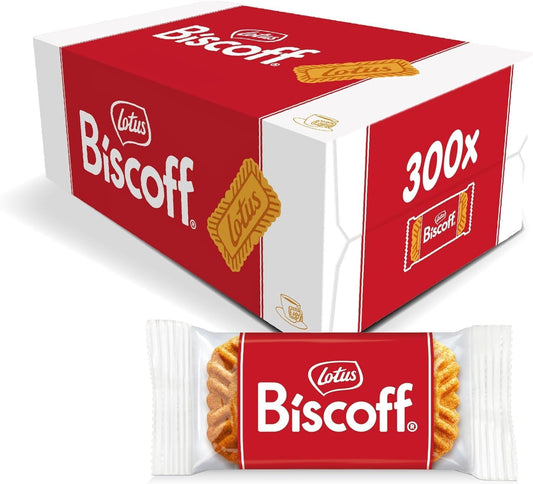 Lotus Biscoff Individually Wrapped Biscuits - (Box of 300)