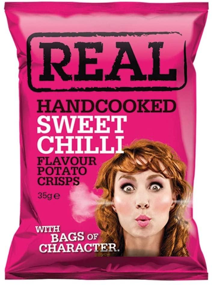 Real Crisps Sweet Chilli 35g - Box of 24