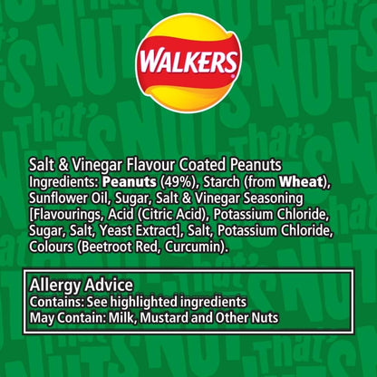 Walkers That's Nuts Salt & Vinegar 40g (Box of 20)