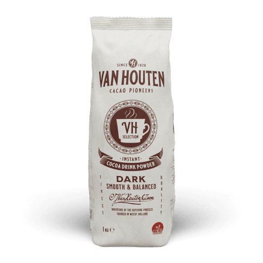 Van Houten VH Selection Dark Vending Machine Hot Chocolate (16% Cocoa, Dark) - 1kg Bag Or 10 x 1kg Case - Vending Superstore