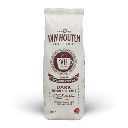 Van Houten VH Selection Dark Vending Machine Hot Chocolate (16% Cocoa, Dark) - 1kg Bag Or 10 x 1kg Case - Vending Superstore