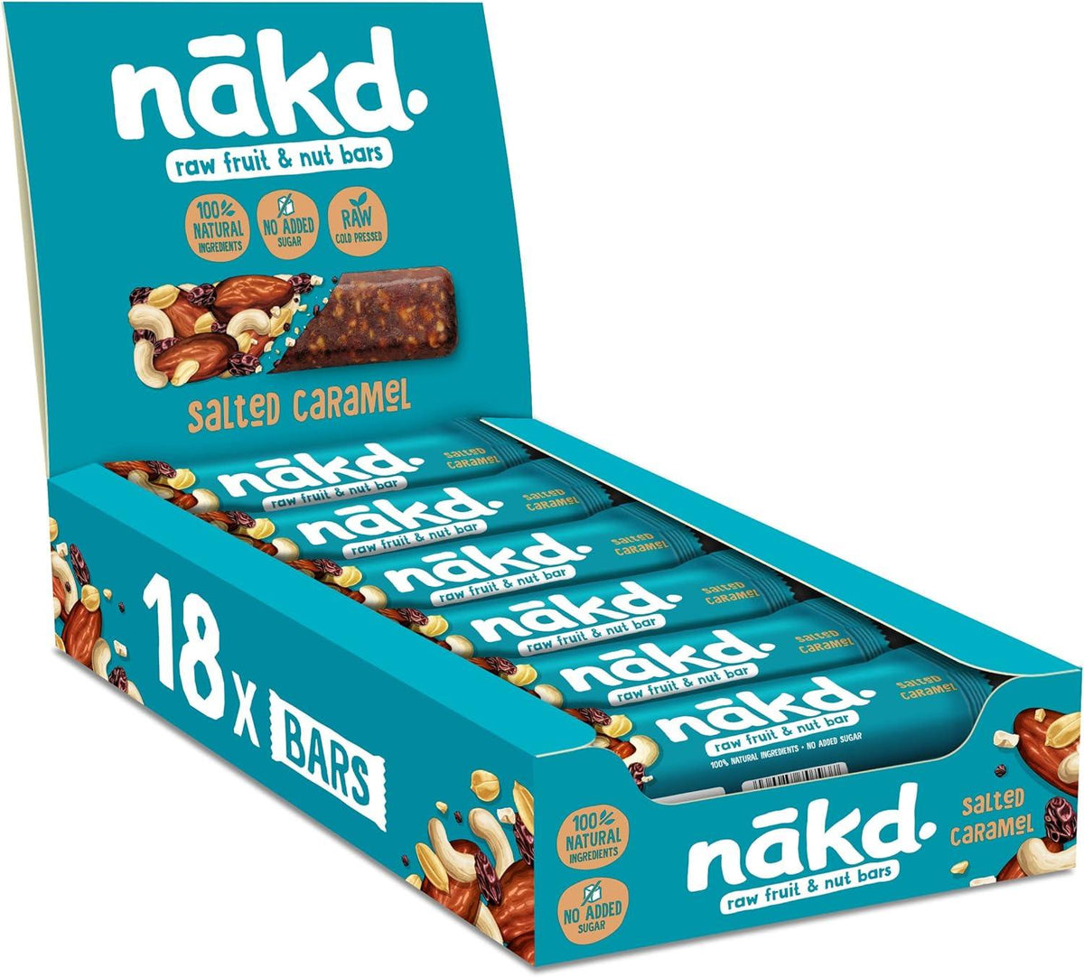 Nakd Salted Caramel Fruit & Nut Bar 35g (Box of 18)