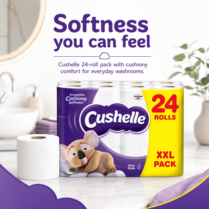 Cushelle Toilet Rolls – 24 Pack