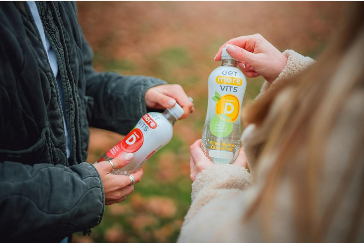 Get More Vits - Vitamin D Pineapple & Grapefruit Sparkling Drink 500ml (12 Pack)