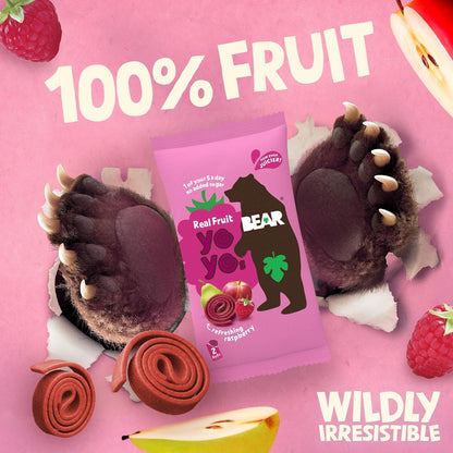 Bear Fruit Yoyos Raspberry - 20g (Box of 18)