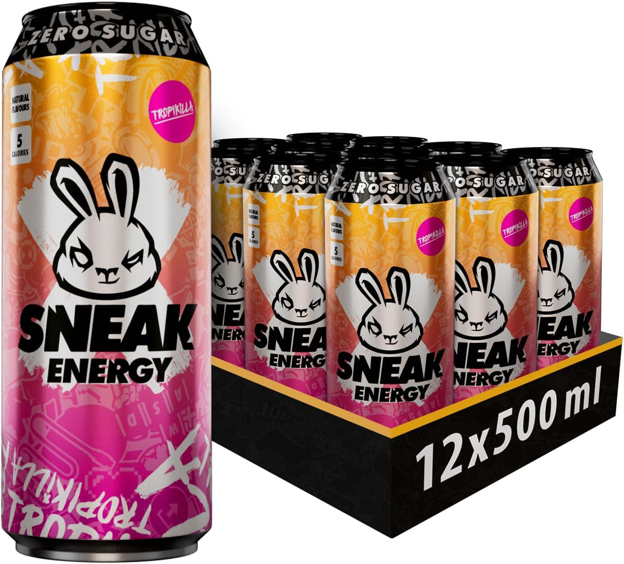 Sneak Energy Tropikilla 500ml (Pack of 12)